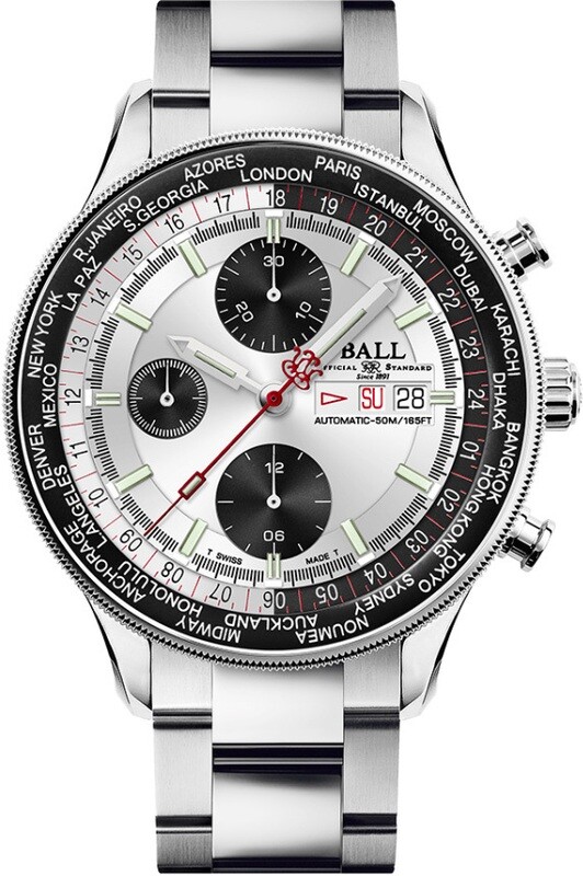 Ball CM3388D-S1-SLBK Engineer II Navigator World Time Chronograph