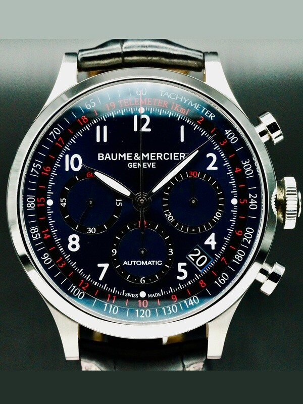 Baume & Mercier MOA10065 Capeland Chronograph Blue Dial