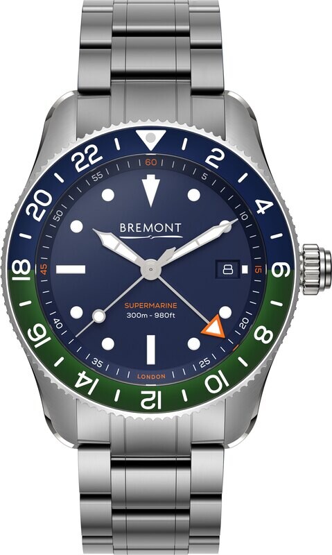 Bremont Supermarine S302 Blue Green on Bracelet