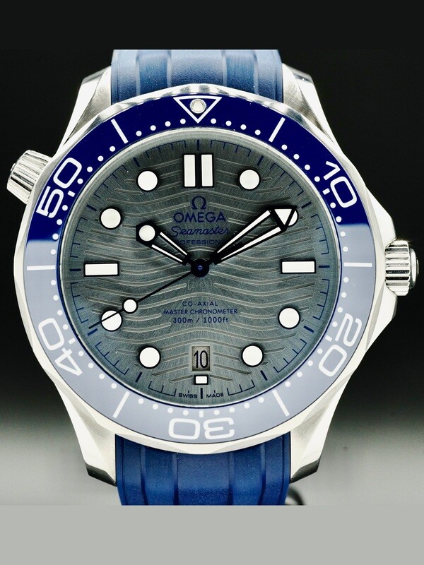 Omega Seamaster Diver 300M Co-Axial Master Chronometer on Strap 210.32.42.20.06.001