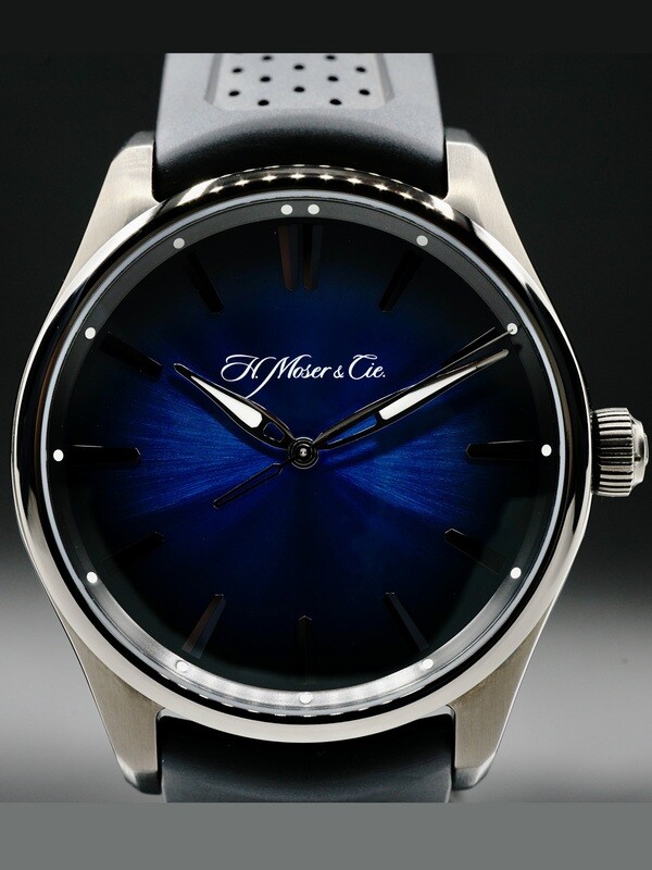 H. Moser & Cie. 3200-1205 Pioneer Centre Seconds Funky Blue Black Edition