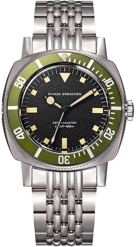 Nivada Grenchen Dephtmaster Green Bezel Limited Edition 14117A04