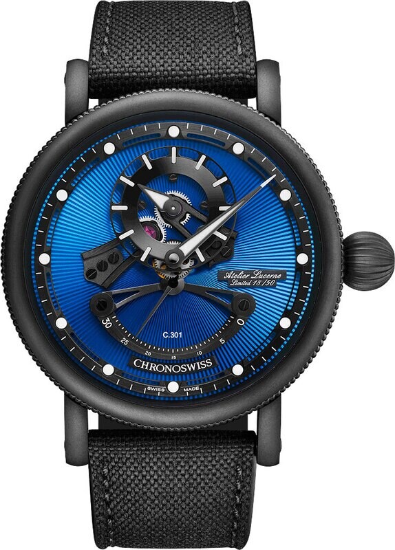 Chronoswiss Open Gear ReSec Blue on Black Limited Edition