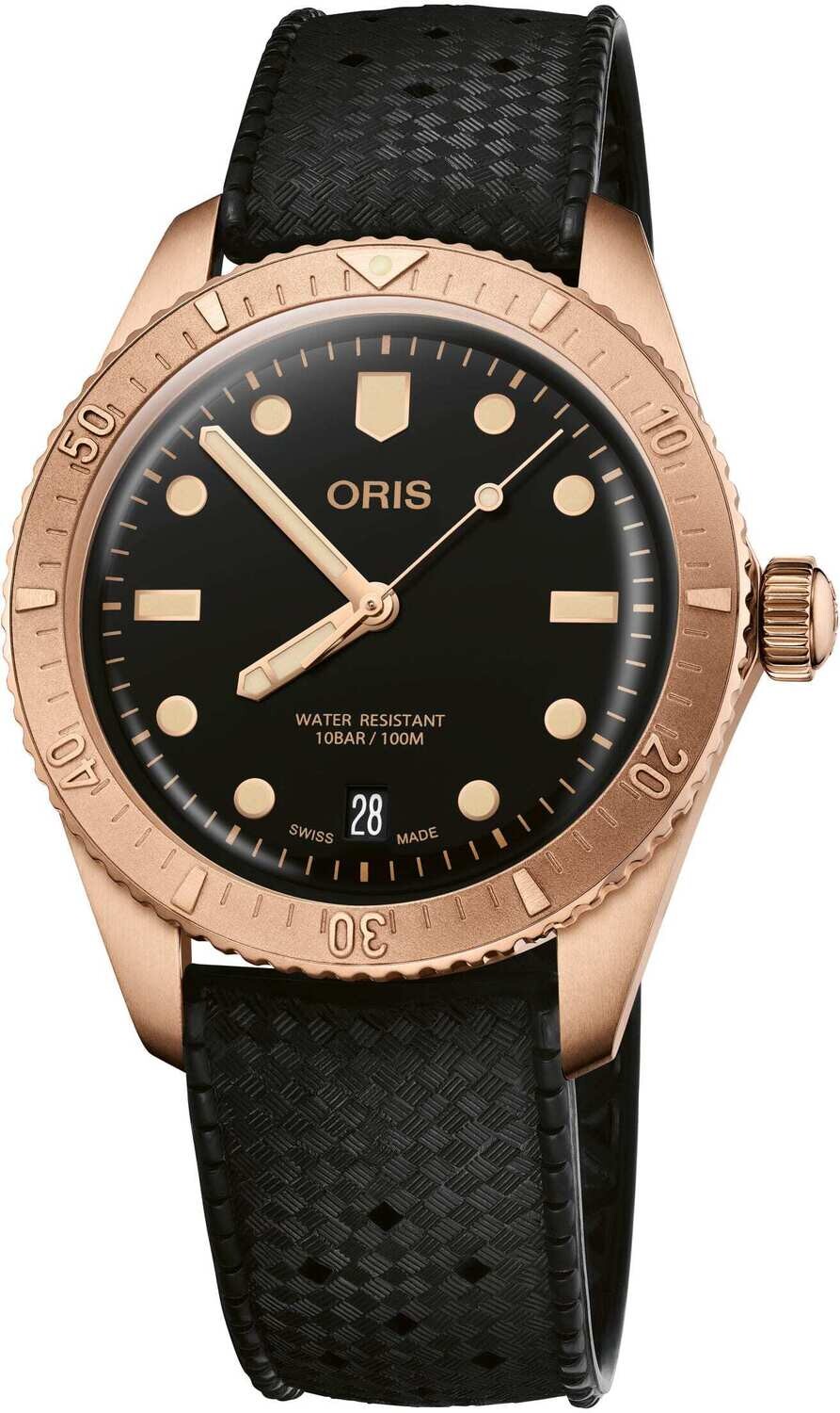 Oris Divers Sixty Five Cotton Candy Sepia on Rubber Strap
