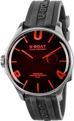 U-Boat 8465/B Darkmoon 44mm Red Glass SS