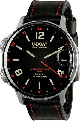 U-Boat 9674 Capsoil Doppiotempo 55 SS Red Rehaut