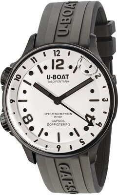 U-Boat 8889/B Capsoil Doppiotempo 45mm DLC Black