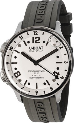 U-Boat 8888/B Capsoil Doppiotempo 45mm SS White