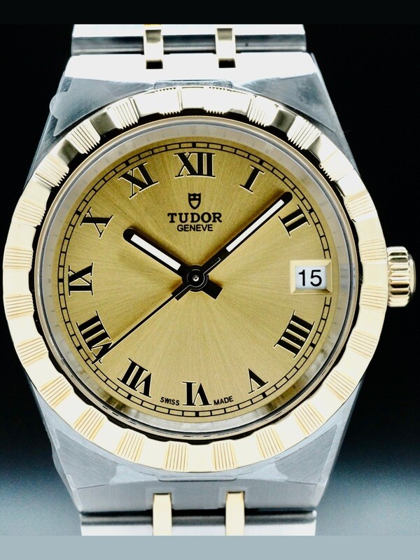Tudor 28403-0004 Royal Steel Case Yellow gold Bezel