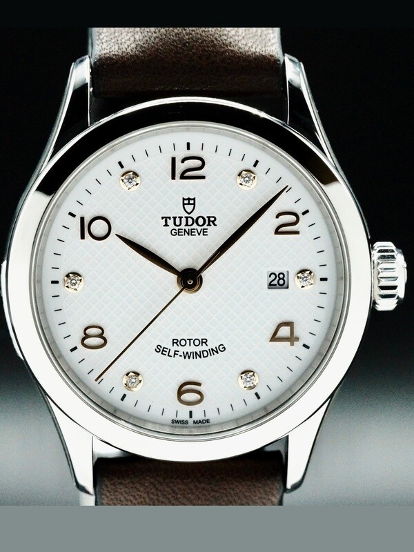Tudor 91350-0014 1926 Steel Case White Diamond-Set Dial