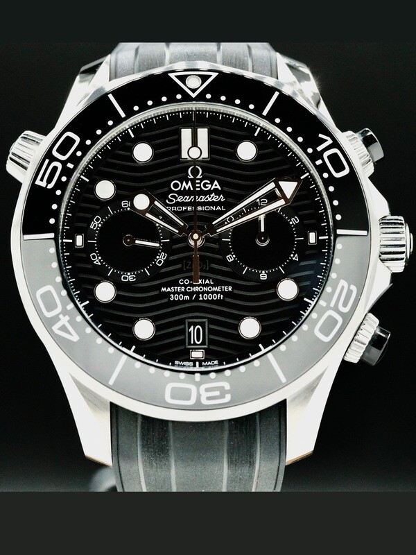Omega Seamaster Diver 300 Chronograph Black Dial 210.30.44.51.01.001