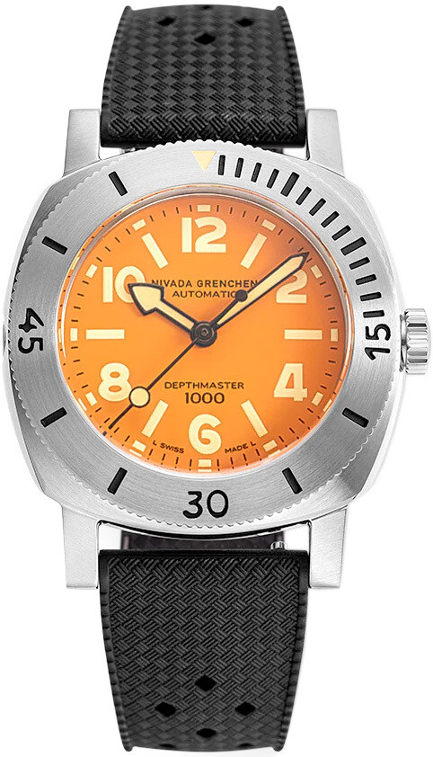 Nivada Grenchen Orange Depthmaster 14127A01 - Exquisite Timepieces