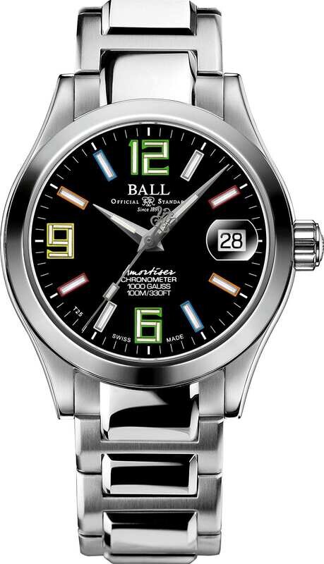 Ball NL9616C-S5CJ-BKR Engineer III Pioneer II Black Dial Rainbow Tubes 36mm