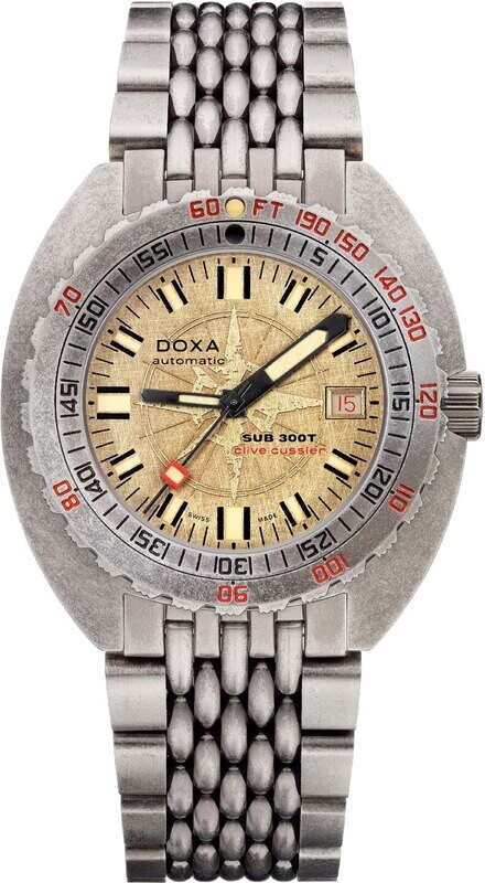 DOXA Sub 300T Clive Cussler 840.80.031.15 on bracelet