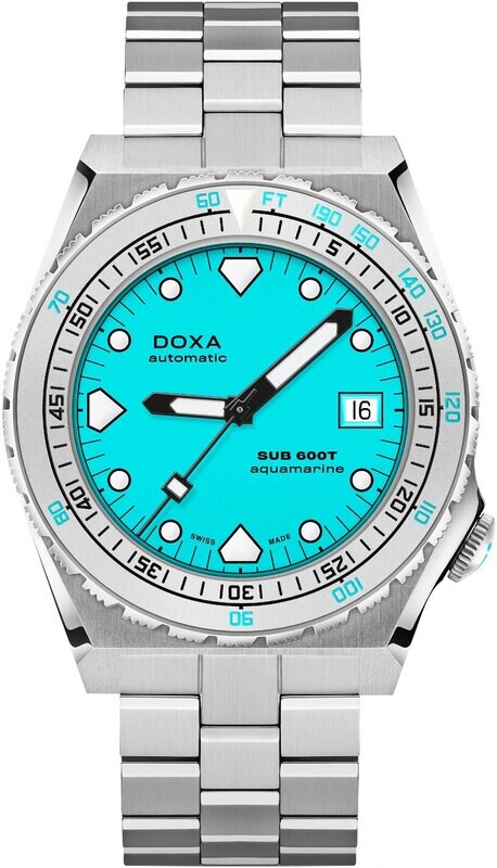 DOXA Sub 600T Aquamarine 862.10.241.10 on Bracelet