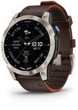 Garmin D2 Mach 1 Aviator Smartwatch with Oxford Brown Leather Band