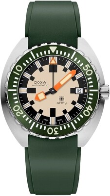 DOXA Army Stainless Steel Bezel 785.10.031G.26 on Strap