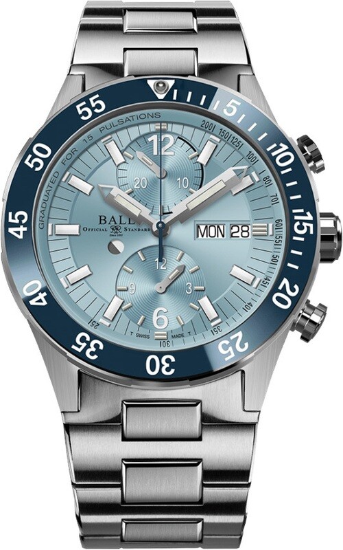 Ball DC3030C-S3-IBE Roadmaster Rescue Chronograph Ice Blue Dial