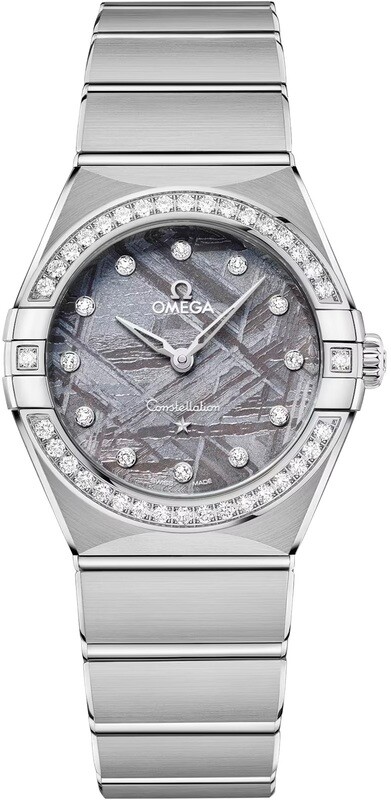 Omega 131.15.28.60.99.001 Constellation Meteorite Dial Steel and Diamonds 28mm