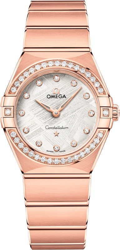 Omega 131.55.28.60.99.005 Constellation Meteorite Dial Gold and Diamonds 28mm