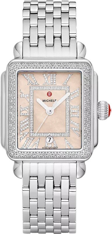 Michele Deco Madison Stainless Steel Diamond Watch MWW06T000267