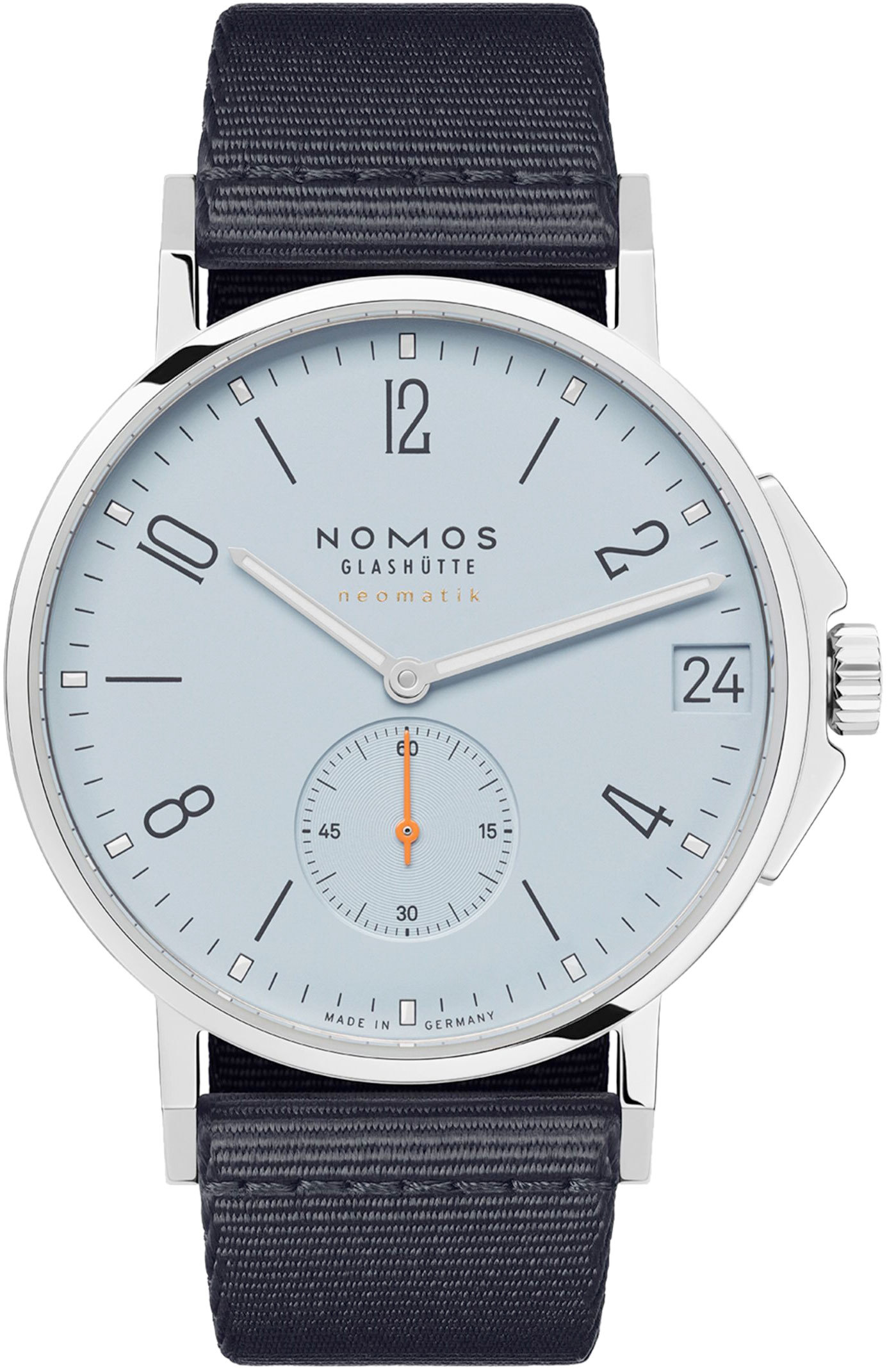 NOMOS Glashutte Ahoi Neomatik 38 Date Sky Exquisite Timepieces
