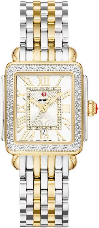 Michele Deco Madison Mid Two-Tone Diamond Watch MWW06G000002