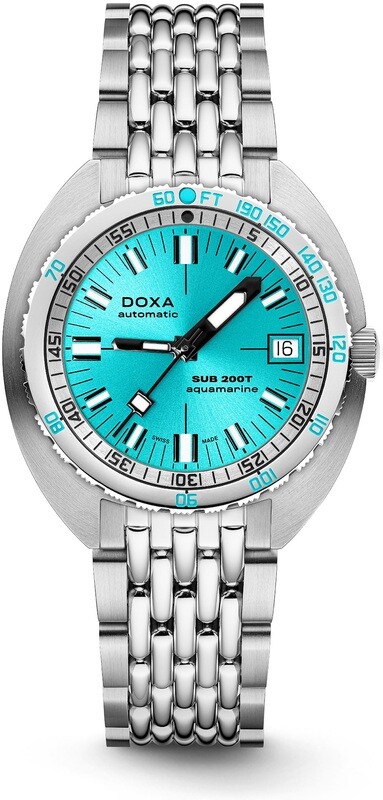 DOXA SUB 200T 804.10.241S.10 Aquamarine Sunray Dial