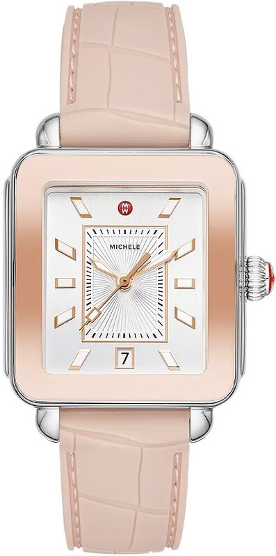 Michele Deco Sport Two-Tone Pink Gold Watch MWW06K000015
