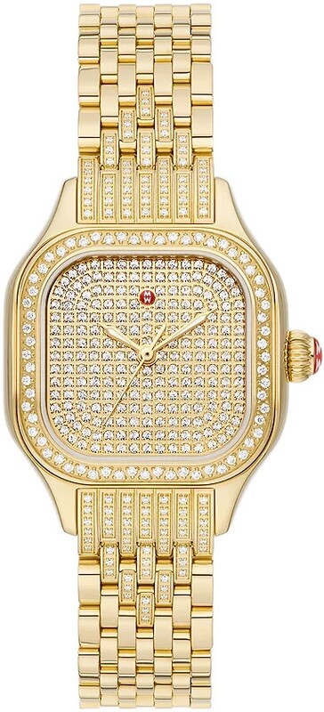 Michele Limited Edition Meggie 18K Gold-Plated Diamond Watch MWW33B000006