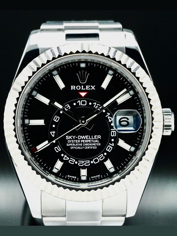 Rolex 326934 SkyDweller Black Dial