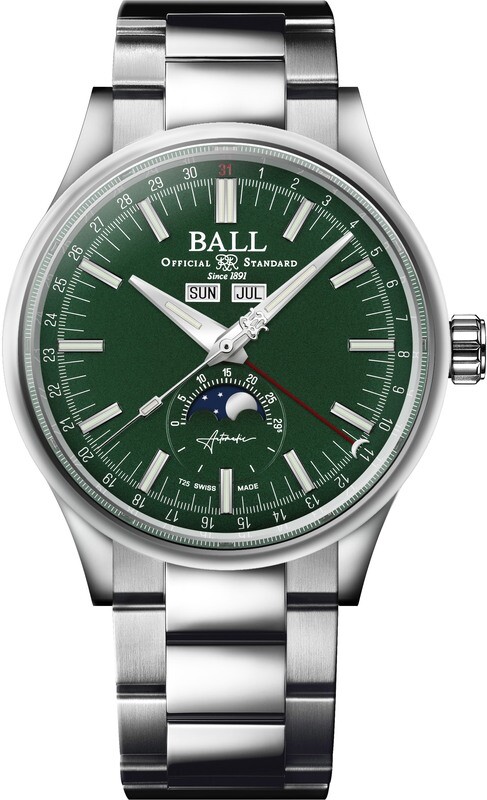 Ball Engineer II Moon Calendar Green Dial