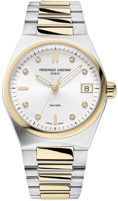 Frederique Constant Highlife Ladies Quartz FC-240VD2NH3B Silver Dial