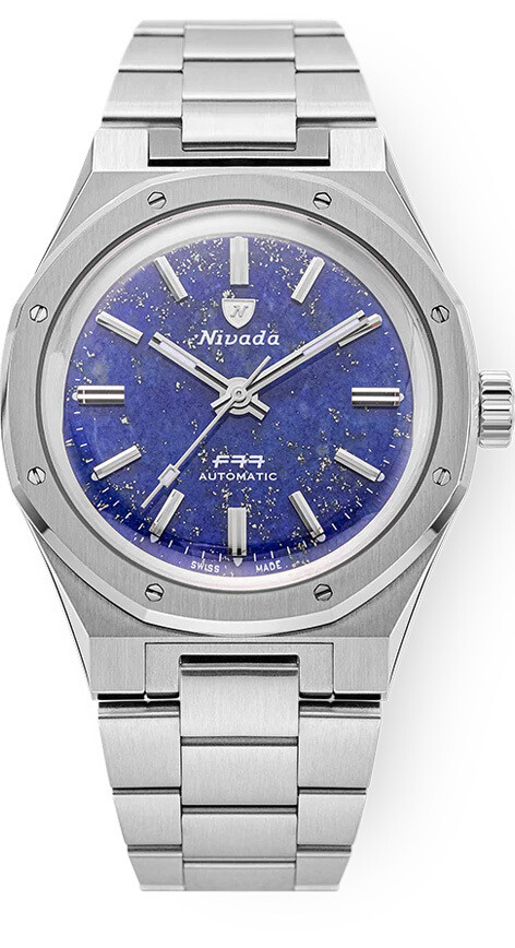 Nivada Grenchen F77 Lapis Lazuli - Exquisite Timepieces