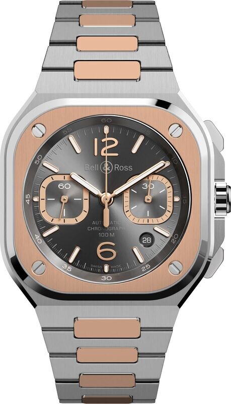 Bell & Ross BR 05 Chrono Grey Steel and Gold