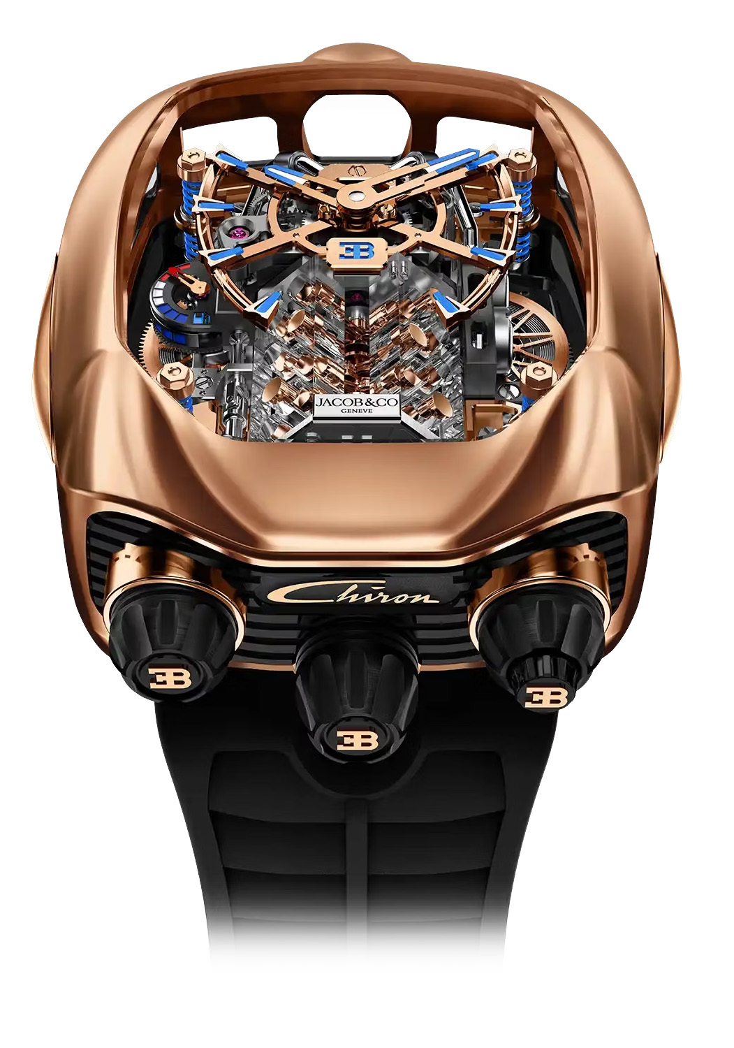 Jacob & Co. Bugatti Chiron Tourbillon Gold Exquisite Timepieces