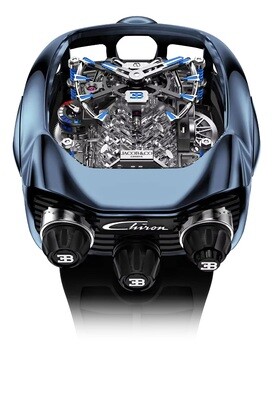 Jacob & Co. Bugatti Chiron Tourbillon Titanium Blue