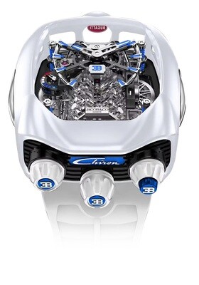 Jacob & Co. Bugatti Chiron Tourbillon Titanium White