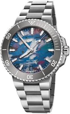 Oris Aquis Date Upcycle Calibre 400 Multicoloured Dial on Bracelet