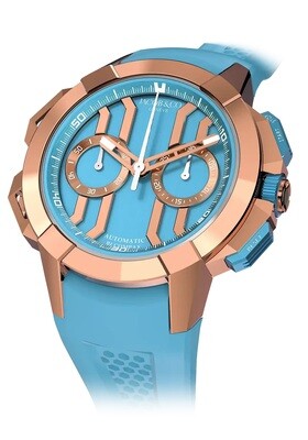 Jacob & Co. Epic X Chronograph Rose Gold Light Blue