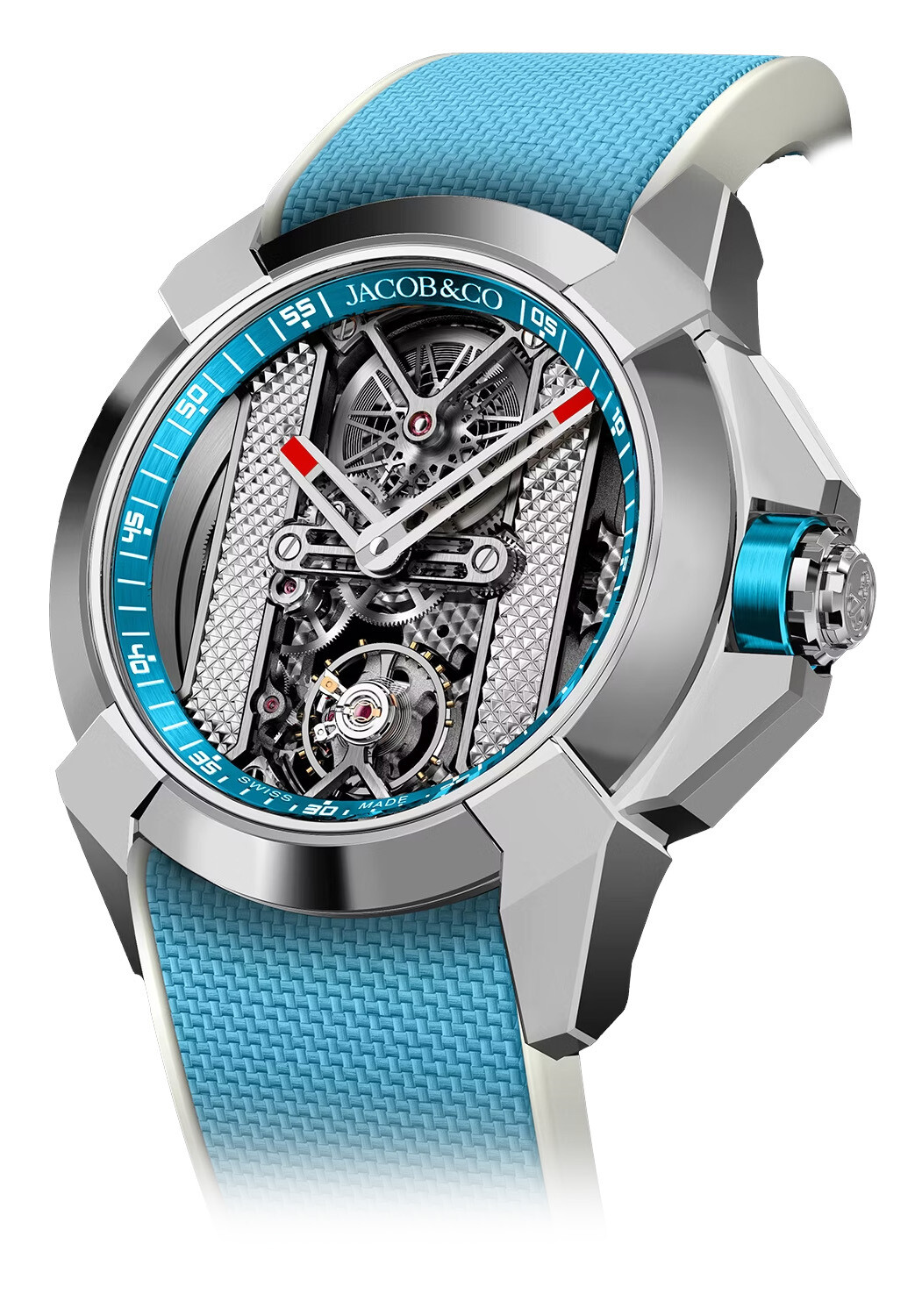 Jacob & Co. Epic X Bridges Light Blue Grey - Exquisite Timepieces