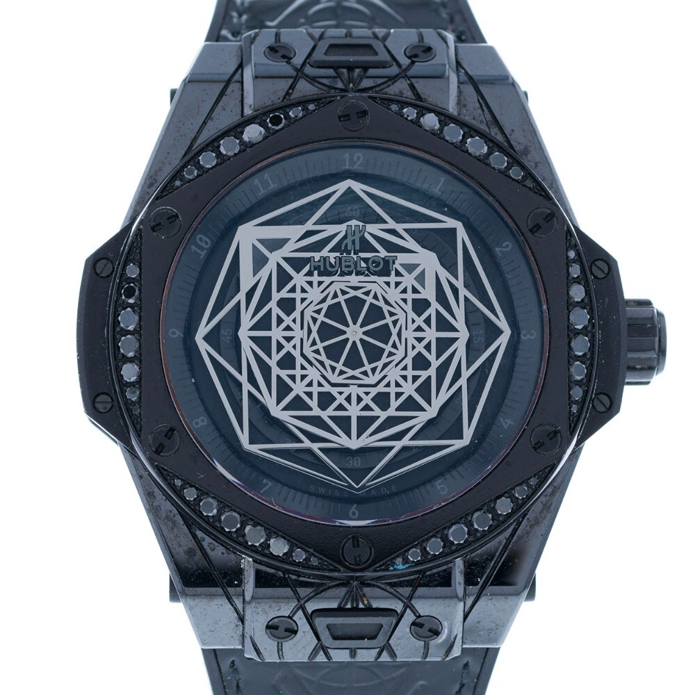 Hublot Big Bang Sang Bleu All Black Diamonds 465.CS.1114.VR Hublot Big Bang Sang Bleu All Black Diamonds 465.CS.1114.VR