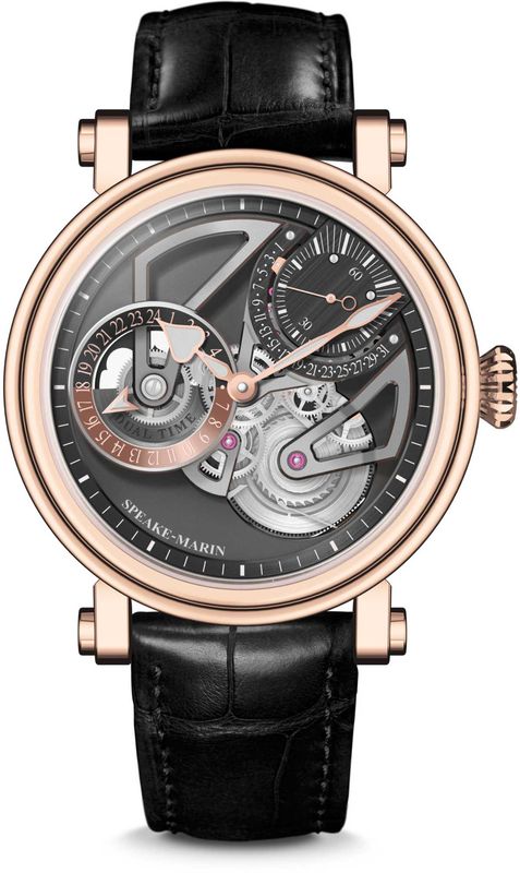 Speake-Marin 424209250 Openworked Dual Time Red Gold 42mm