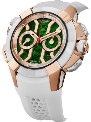 Jacob & Co. Epic X Chrono 47mm Rose Gold Green on Strap