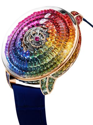 Jacob & Co. The Mystery Tourbillon Rose Gold Rainbow on Strap