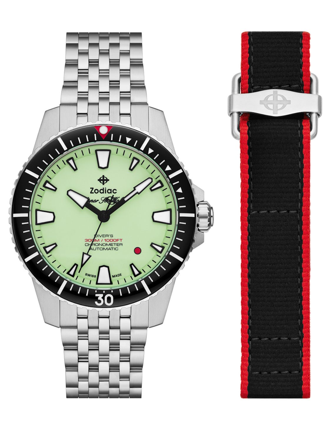 Zodiac x RedBar ZO3559 Super Sea Wolf Pro-Diver - Exquisite Timepieces