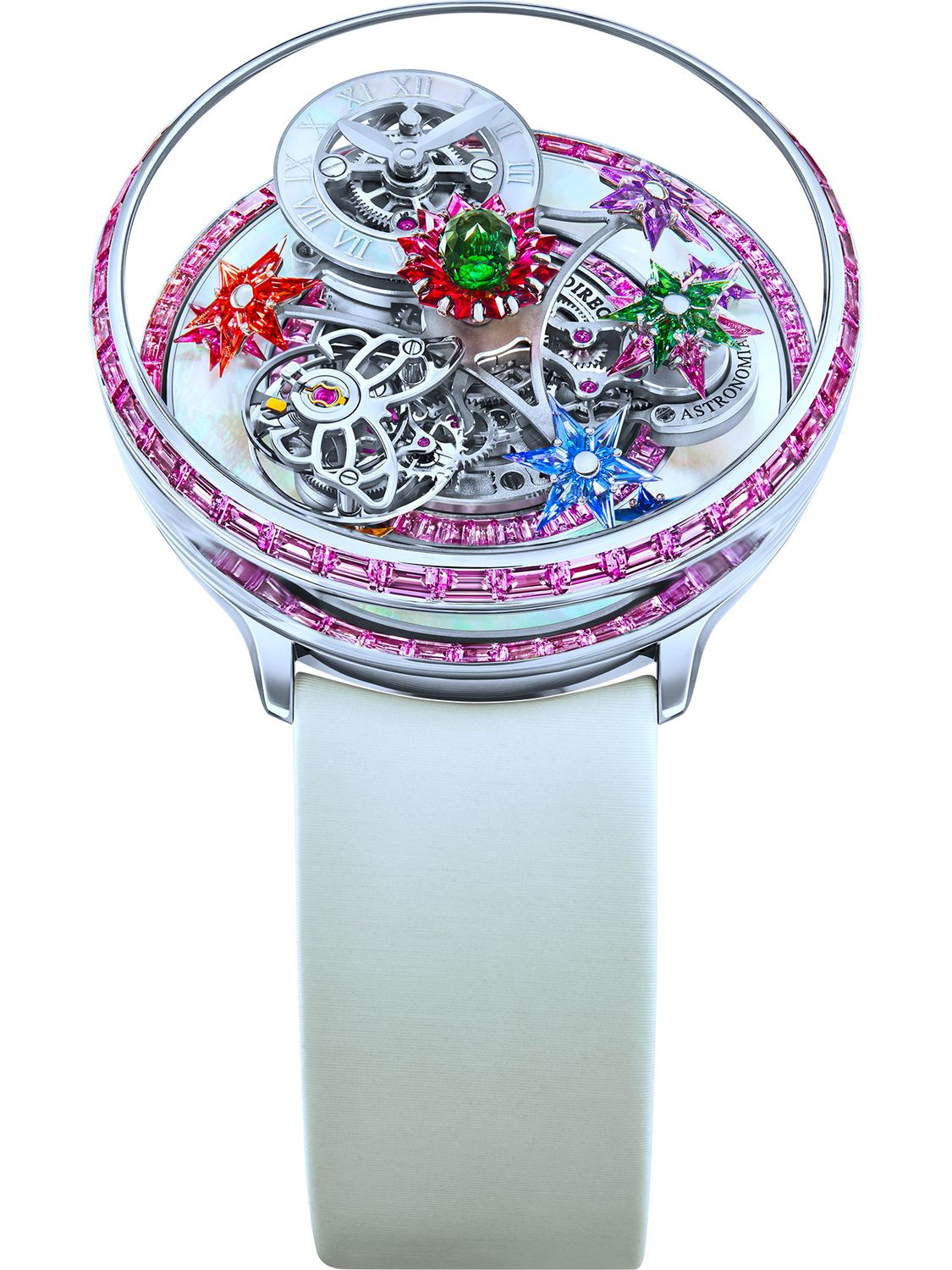 Jacob & Co. Fleurs De Jardin White Gold and Pink Sapphires Jacob & Co. Fleurs De Jardin White Gold and Pink Sapphires