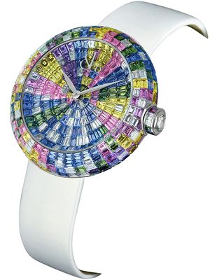 Jacob & Co. Brilliant Baguette Arlequino Pastel White Gold on Strap