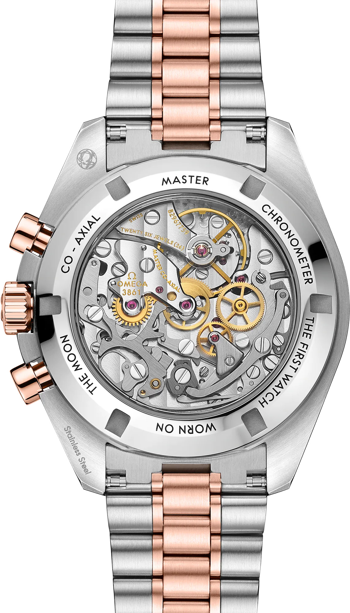 Omega 310.20.42.50.99.001 Speedmaster Moonwatch Professional Steel and Senda Gold Exquisite Timepieces