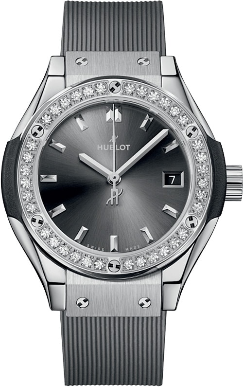 Hublot 591.NX.7070.RX.1204 Classic Fusion Titanium Racing Grey Diamonds
